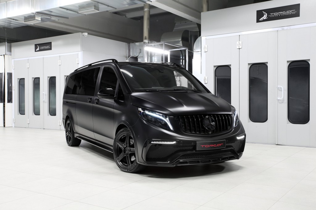 Mercedes Benz V class Infetno Totally black mate