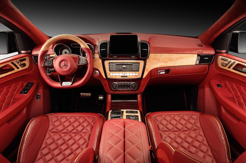 GLE Coupe INFERNO. Red Crocodile Interior.