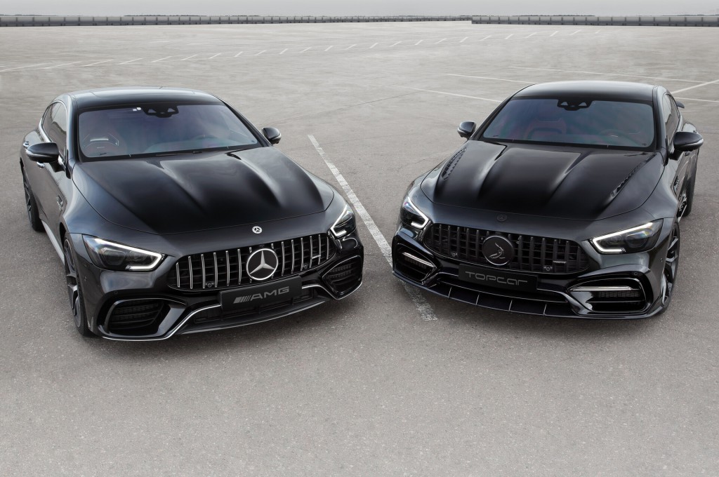 Two Mercedes-Benz AMG GT 4-Door Coupe