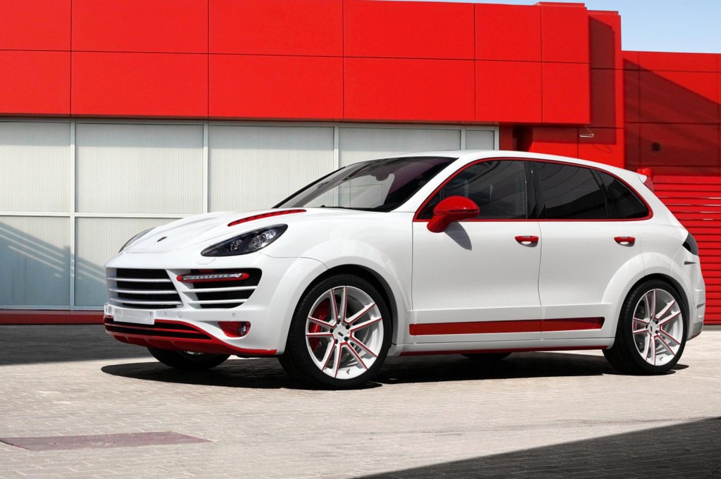 Porsche Cayenne TopCar GT (958.1). White and Red.