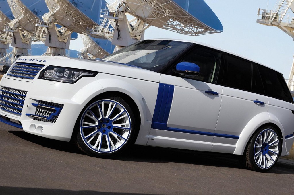 Range Rover Lumma CLR R White and Blue