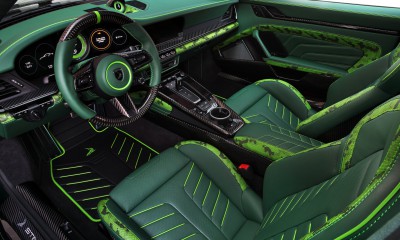 Porsche 992 Stinger GTR Limited Carbon Edition green salon