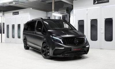 Mercedes Benz V class Infetno Totally black mate