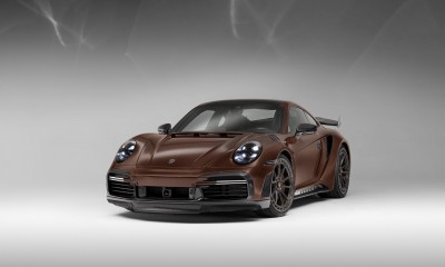 Porsche 992 Stinger GTR Limited Carbon Edition brown