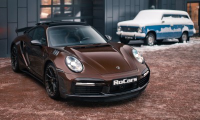 Porsche 992 Stinger GTR Limited Carbon Edition brown